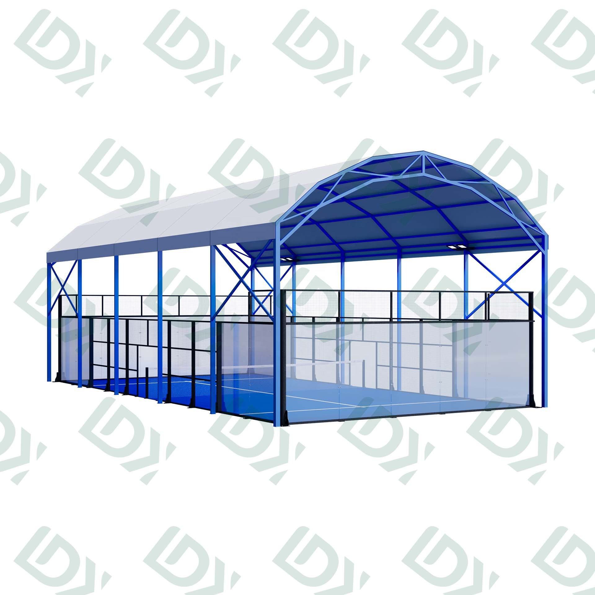 Best-Seller! LDK Panoramic Padel Court with Durable Roof – Designed for Training & Competition