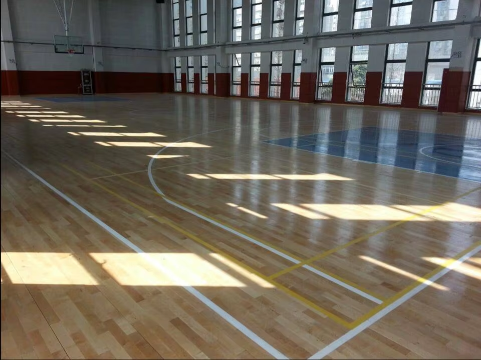 High Performance Badminton Wooden Floor Anti Slip Indoor Badminton Wooden Floor Customizable  Basketball Wooden Flooring