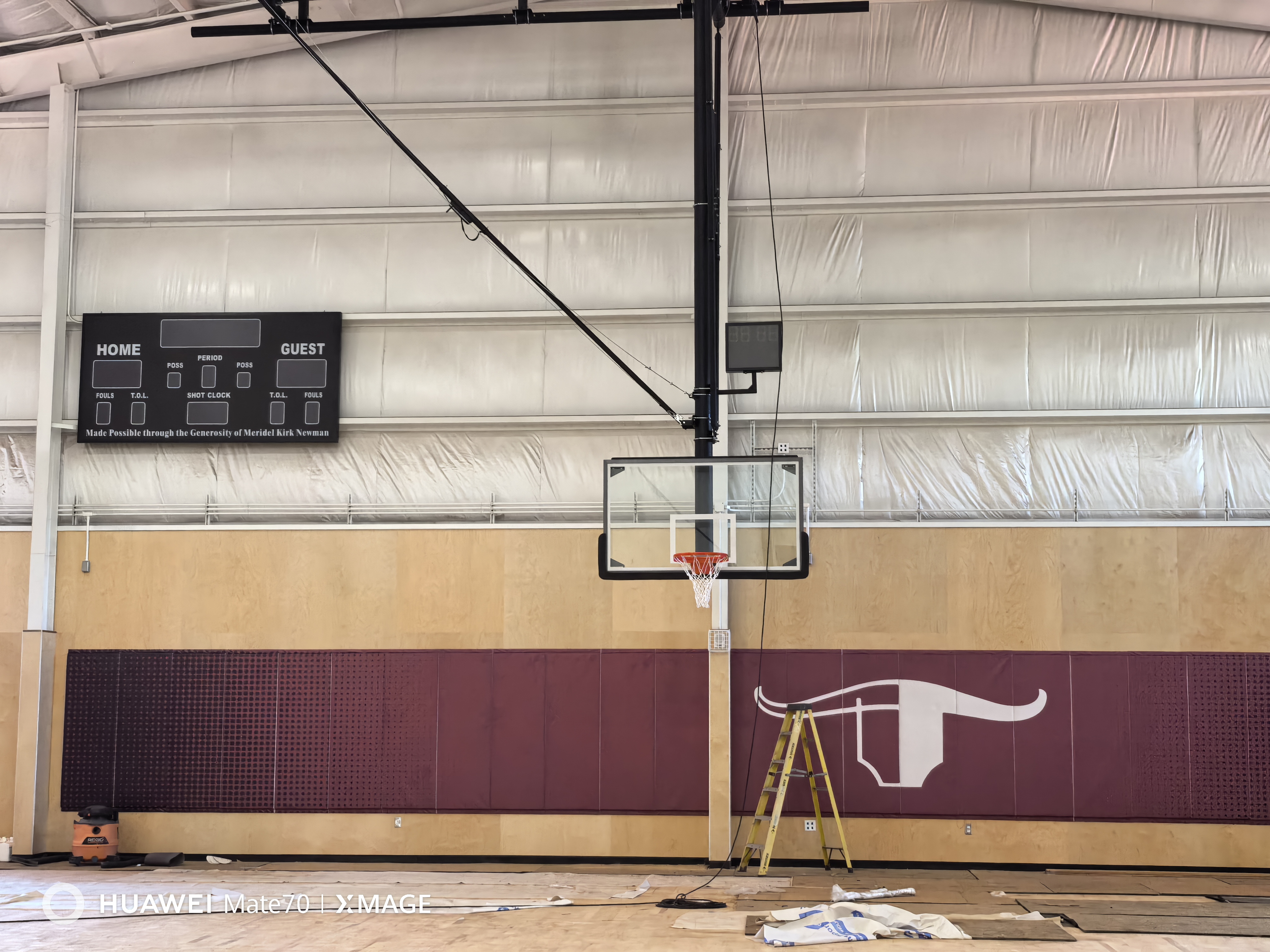 Tempered Glass Ceiling Basketball Hoop - Electrically Movable & Foldable Manual Mounted Stand